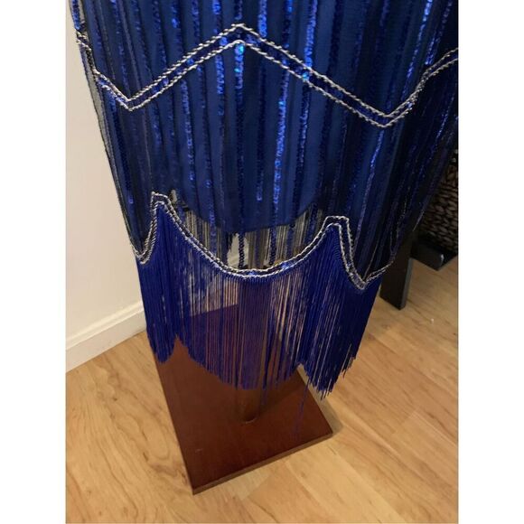 1920s like blue dress for dress up party size medium - Picture 3 of 6
